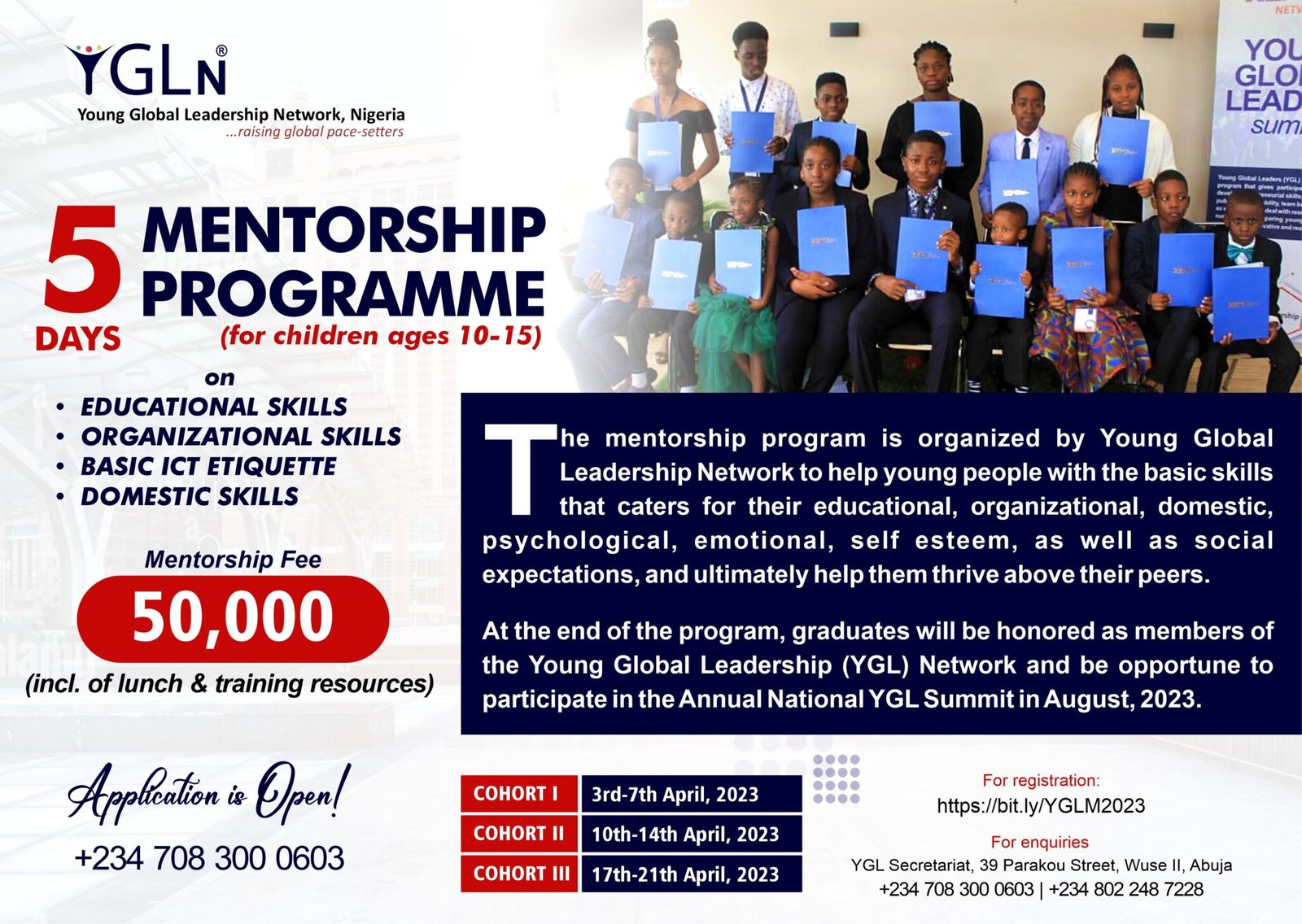 2023 YOUNG GLOBAL LEADERS NETWORK(5 days Mentorship Programme for ...